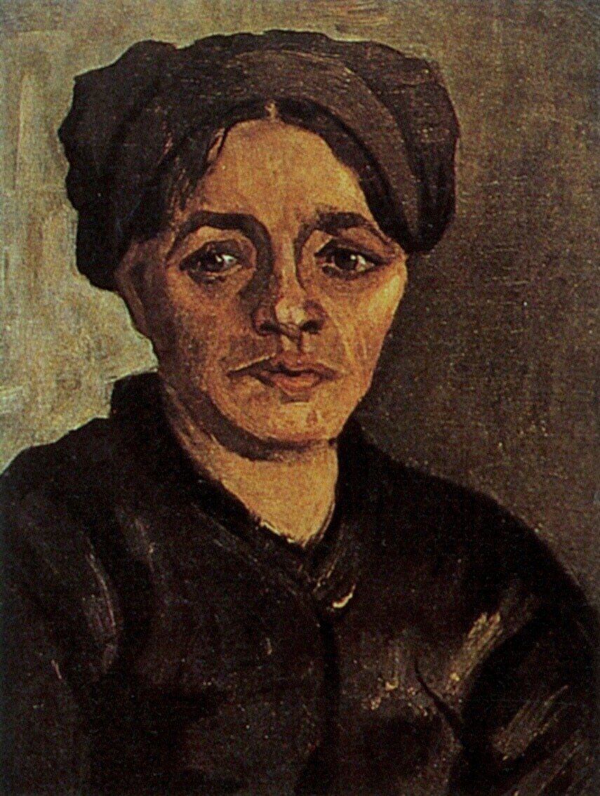  Ван Гог Нюэнен  Портрет крестьянки в темном чепце 855x1134 